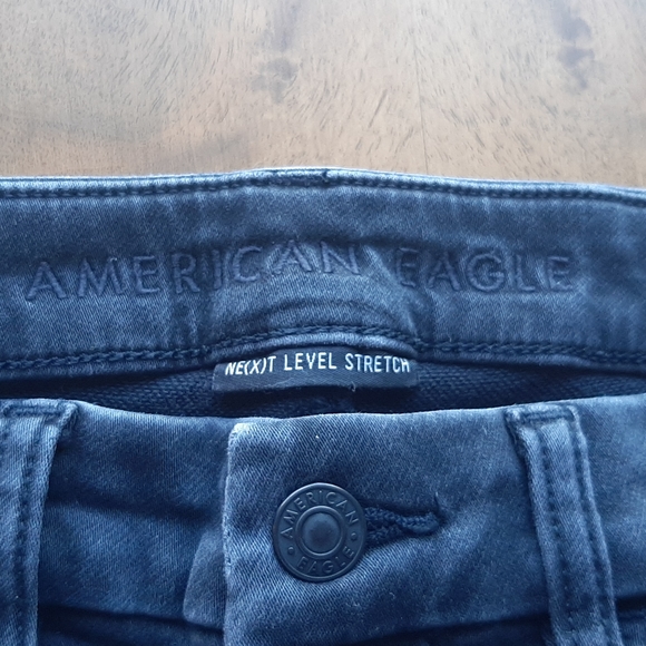 American Eagle Black Denim Jeggins Womens US Size 4 - Picture 2 of 3
